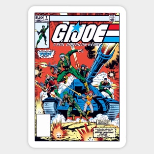 GI Joe retro comic cover Sticker